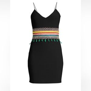 Alice and Olivia Loralee Embroidered Cutout Dress 8